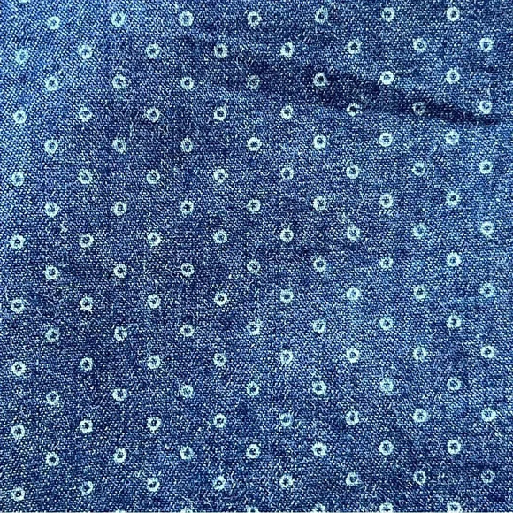 NWT SEVEN7 Button Down Dark Wash Blue Denim Jean Shirt - Picture 5 of 12